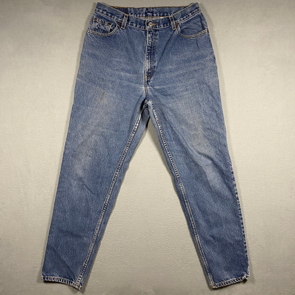 Vintage 550 Jeans Womens 14 Blue Relaxed Fit Tapered Leg High Rise